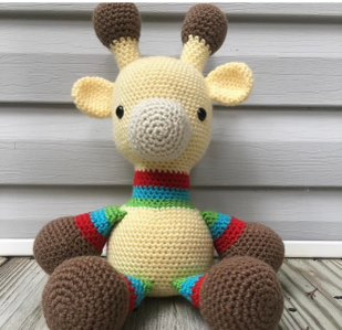 An Original Character Creation - Gordie the Giraffe Amigurumi Doll