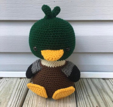 An Original Character Creation - Maurice the Mallard Amigurumi Doll